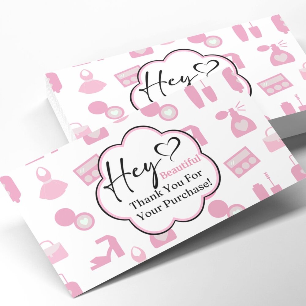Thank You Cards 20 Count For Orders - 2" x 3.5"